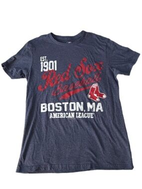 Boston Red Sox MLB Graphic Tee Navy Blue Est 1901 Size Small